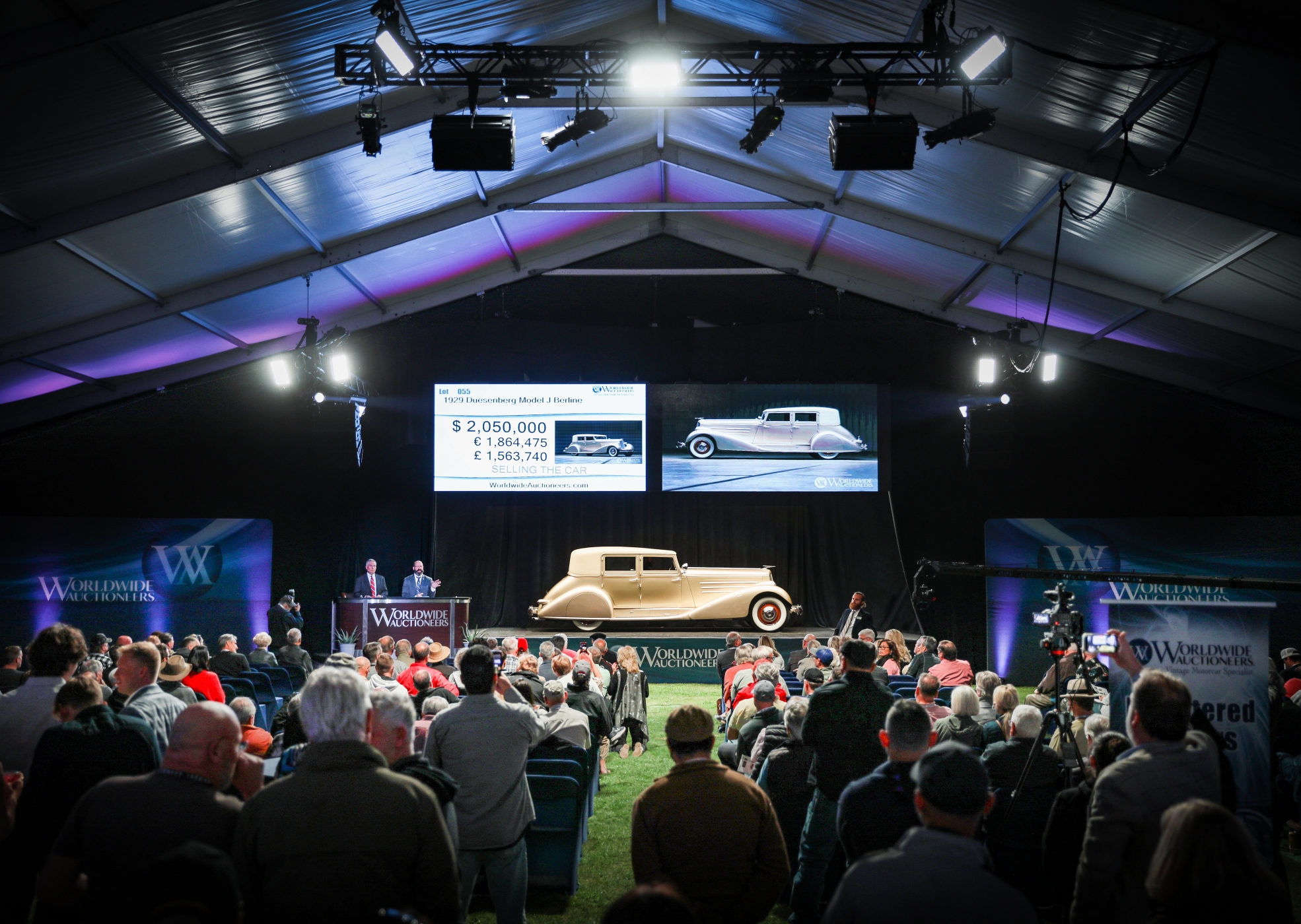 Worldwide is first off the block in Arizona, with a mighty 1929 Duesenberg Model J Berline bringing $2.26 million at the Scottsdale Auction